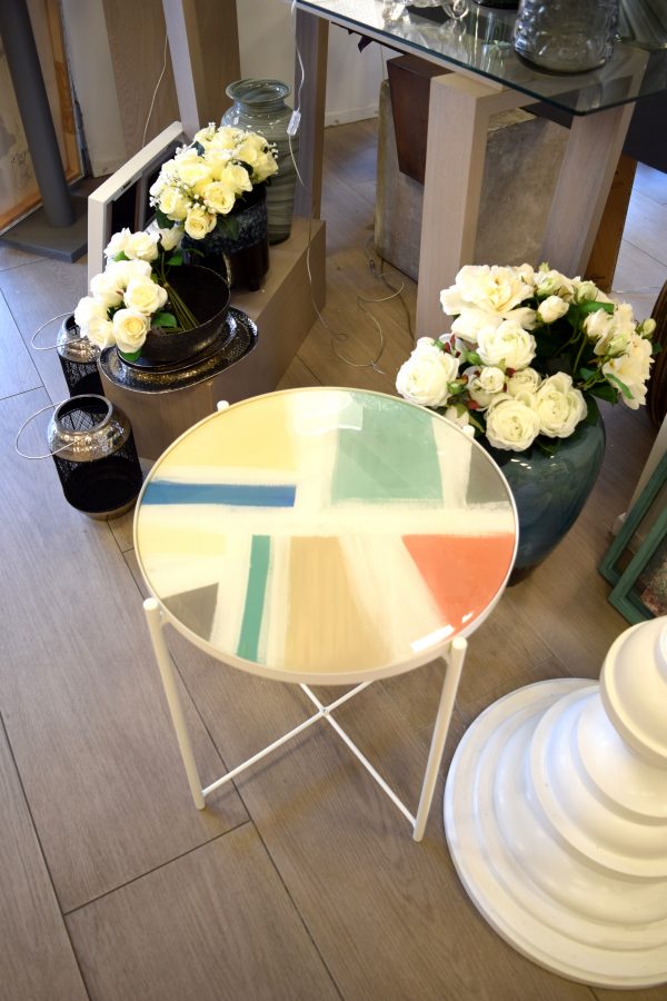 COFFEE TABLE METALLO E RESINA - immagine 2
