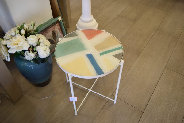 COFFEE TABLE METALLO E RESINA - immagine 3