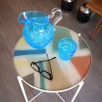 COFFEE TABLE METALLO E RESINA