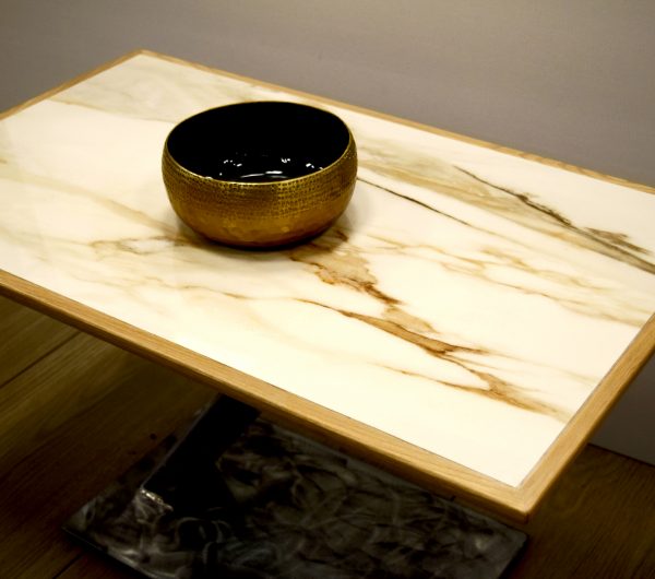 COFFEE TABLE IN GRES PORCELLANATO EFFETTO MARMO - immagine 2